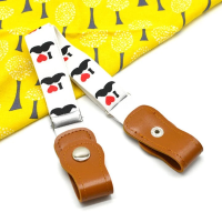 Mini Fashion™   Past Altijd   Elastische Riem voor Kinderen Wit   Snor / 40 65cm (1 12 jaar) | Educatief Speelgoed