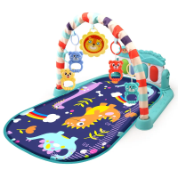 Musical Arch™ – Klanken & Kleuren – Baby Gym Dino Blauw | Educatief Speelgoed