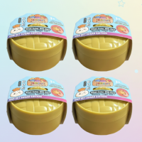 FunSquish – Kleurrijk & Glitterpret – Glitter Squishy Dumplings 4 stuks | Educatief Speelgoed