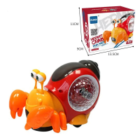 Music Snail™    Lichtgevend Speelmaatje   Speelgoed Slak & Krab Krab Rood | Educatief Speelgoed