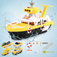 PlayHarbor – Muzikaal & Interactief – Speelgoed Boot met Licht & Geluid Geel | Educatief Speelgoed