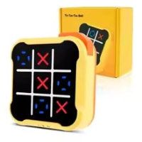 Tic Tac Toe Game™   Versterk Geheugen & Probleemoplossend Vermogen   Elektronisch Boter Kaas & Eieren Geel | Educatief Speelgoed