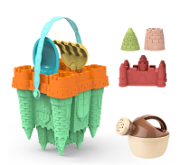 Beach Castle Play Set™   Strandpret voor Kids   Zandkastelenset Groene Emmer | Educatief Speelgoed