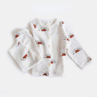 Mini Fashion™   Luchtig Katoen   Kinder Pyjama Wit   Zon / 100 (3 jaar) | Educatief Speelgoed