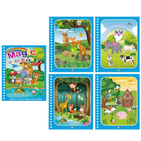 Magic Water Book™   Tover de tekening tevoorschijn   Kleurboek Dieren | Educatief Speelgoed