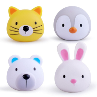 Bath Buddies™   Maakt in bad gaan een feestje   Lichtgevende dieren 4 extra badspeeltje (set 3) | Educatief Speelgoed
