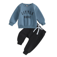 Mini Fashion™   Stoere 'Little Dude' Set Katoen Blauw / Maat 100 (18 24 maanden) | Educatief Speelgoed