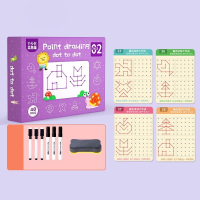 Line Book™ | De eerste kennismaking met schrijven   Schrijfboek Point drawing (niveau 2) 4 5 jaar | Educatief Speelgoed