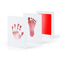 Baby Handprint Kit™   Uniek aandenken aan uw baby   Afdruk Kit Rood | Educatief Speelgoed