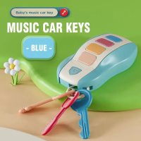 Music Car Key™   Melodieuze Rit   Muziekspeelgoed Blauw | Educatief Speelgoed