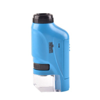 Kids Pocket Microscope™   Leerzaam avontuur in close up   LED Microscoop Blauw | Educatief Speelgoed