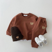 Mini Fashion™   Peuter Beertjes Trainingspak Bruin / 104 (4 jaar) / Nee | Educatief Speelgoed