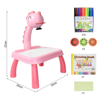 Let's create™   Leren tekenen   Painting projector Dino Roze | Educatief Speelgoed