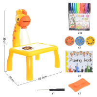 Let's create™   Leren tekenen   Painting projector Giraffe Geel | Educatief Speelgoed