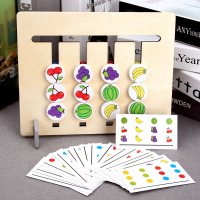 Woods™ | Logisch redeneren voor kinderen   Montessori sorteerpuzzel Sorteerpuzzel 'fruit & kleur' | Educatief Speelgoed