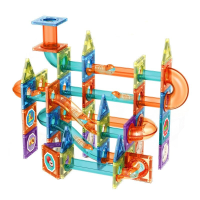 DIY Magnetic Marble Track™   Wetenschappelijk knikkerplezier   Magnetische tegels knikkerbaan Set van 98 | Educatief Speelgoed