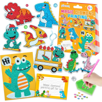 Diamond Painting™   Creatief met diamanten   Sticker Kit Dino's | Educatief Speelgoed