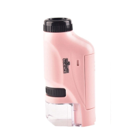 Kids Pocket Microscope™   Leerzaam avontuur in close up   LED Microscoop Roze | Educatief Speelgoed