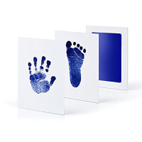 Baby Handprint Kit™   Uniek aandenken aan uw baby   Afdruk Kit Donkerblauw | Educatief Speelgoed