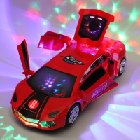 Supercar Toy™   Bewegend en Lichtgevend   Speelgoedauto Rood | Educatief Speelgoed