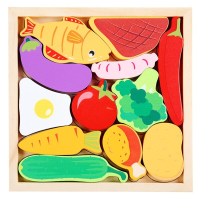 Woods™   Wie past de vormen in de lijst?   Vormen puzzel (2+1 GRATIS) Groente | Educatief Speelgoed