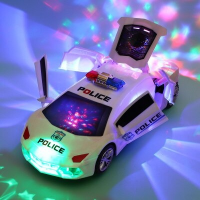 Supercar Toy™   Bewegend en Lichtgevend   Speelgoedauto Wit | Educatief Speelgoed