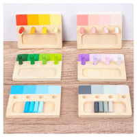Woods™   Kleurrijk Montessori   Leerplezier bord Set van 6 | Educatief Speelgoed