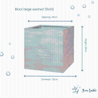 Pot Block Beige washed
