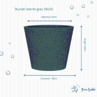 Pot Bucket Laterite Grey