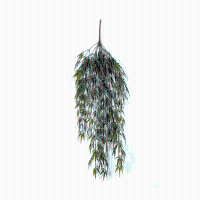 Kunst Bamboe hangplant   60 cm