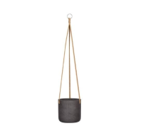 Pot Charlie hanging Black Washed