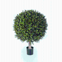 Buxus bol op stam kunstplant   65 cm