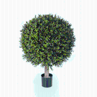 Buxus bol op stam kunstplant   75 cm