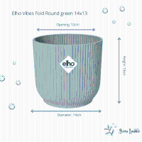 Pot elho Vibes Fold Round groen