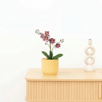 Kunst Phalaenopsis orchid violet white   41cm