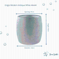 Pot Grigio Modern Antique White