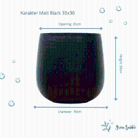 Pot Karakter Matt Black