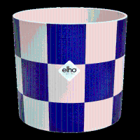 Pot Elho Blocks & Stripes blauw