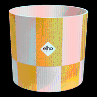 Pot Elho Blocks & Stripes geel