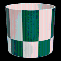 Pot Elho Blocks & Stripes groen