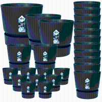 25X Pot elho Greenville zwart (9x D14x13, 2x D24xH23, 11x D30xH28, 2x D39xH37, 1x D47xH44)
