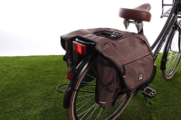Dubbele fietstas Bagagetas 1200 28L Bruin