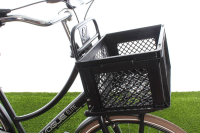 Fietskrat Kunststof Zwart M   prima krat voor lage prijs