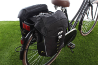 Dubbele fietstas Miles Double bag 32L Black lime