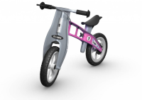 Loopfiets Basic Roze   met rem