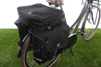 Dubbele fietstas Bagagetas XL 1200 Bovenvak Zwart