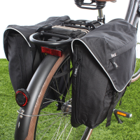 Dubbele fietstas Sporty 30L Zwart