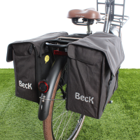 Dubbele fietstas Canvas Small 30L Grijs