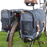 Bohème Dubbele Fietstas Indigo Blue
