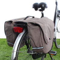 Dubbele Fietstas Pick Up 23L Bruin